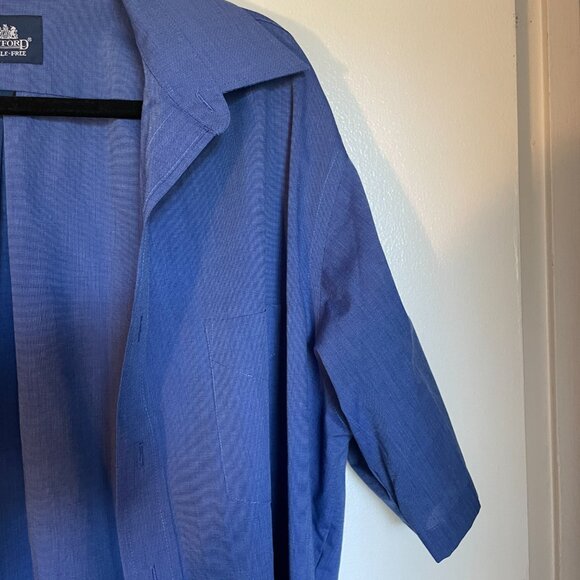 17 Stafford Wrinkle Free Blue Button Down - Picture 3 of 6